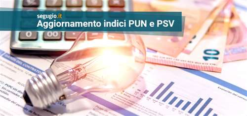 Aggiornamento indici PUN luce e PSV gas, Giovedì 8 gennaio 2026