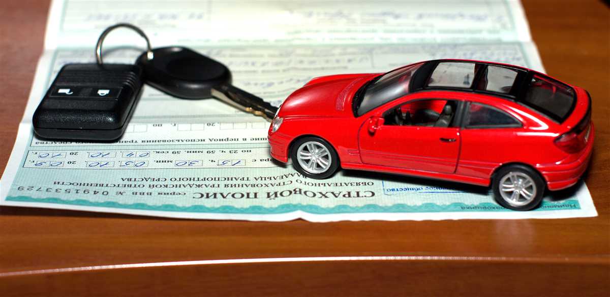 documento di assicurazione auto con modellino automobile e chiavi