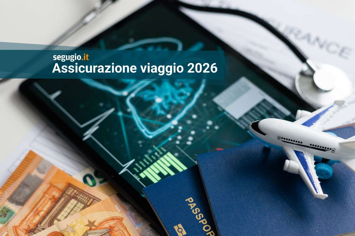 passaporto, modellino di aereo, banconote da 50 euro e stetoscopio