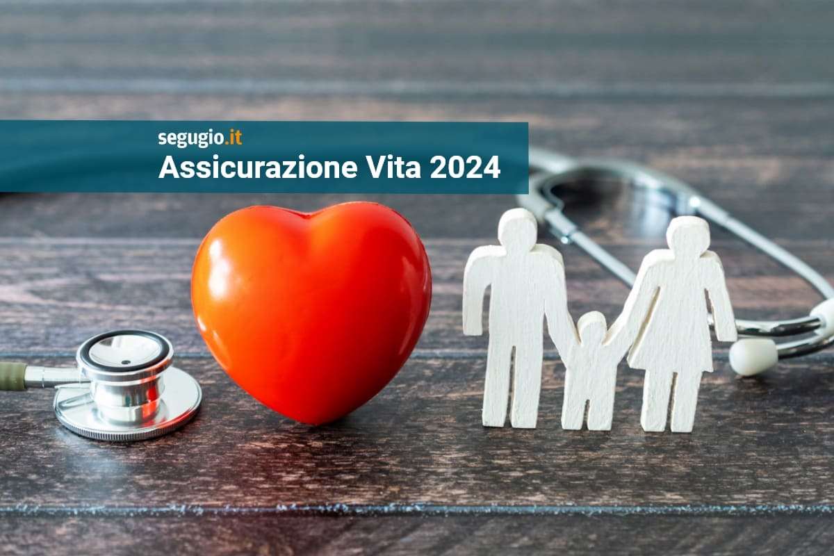 stetoscopio che avvolge un cuore e delle sagome che formano una famiglia
