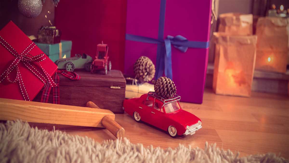 scatole di regali nel periodo natalizio