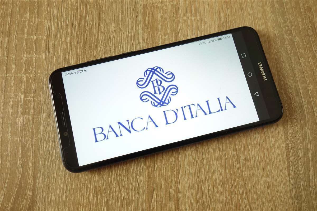 tablet con logo di Bankitalia