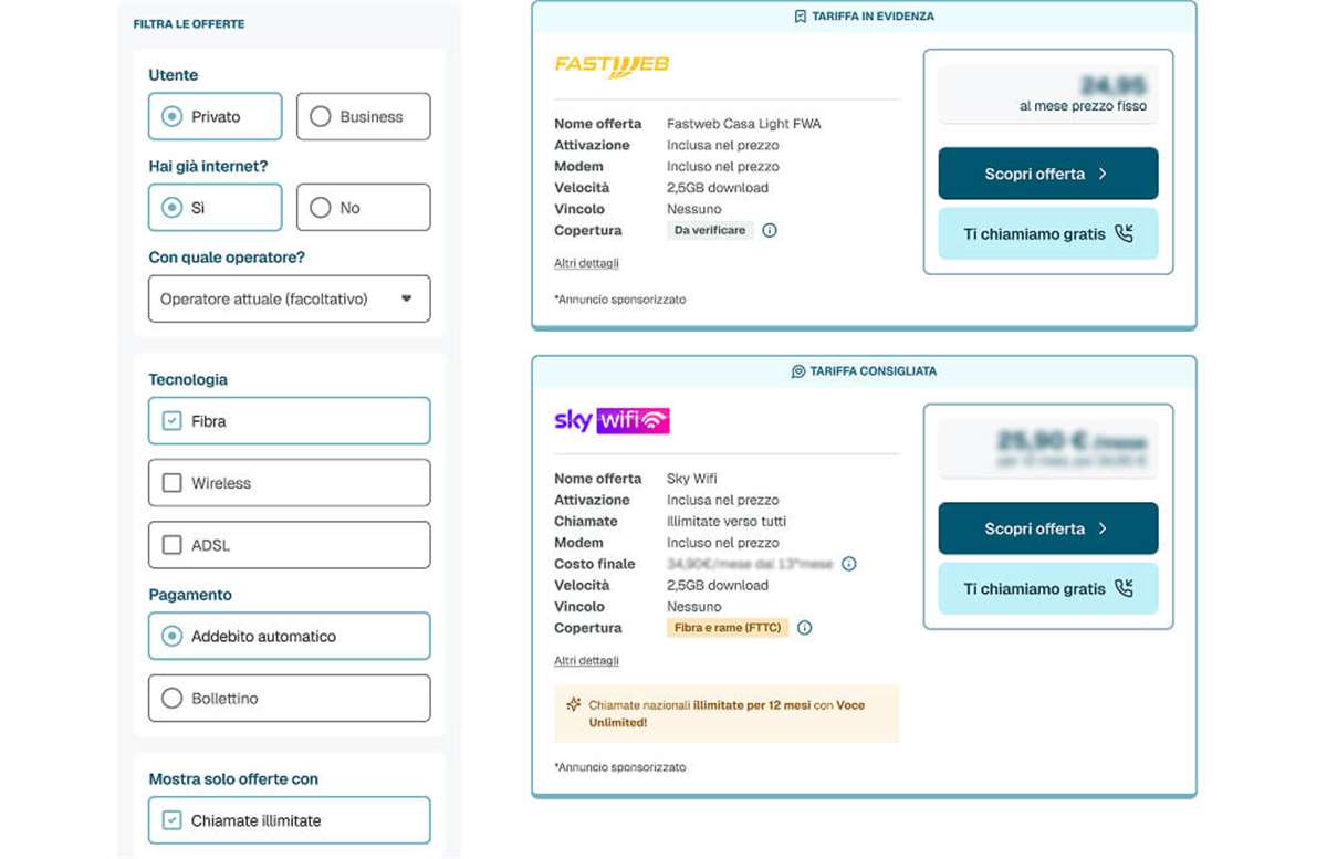 come funziona confronto internet casa
