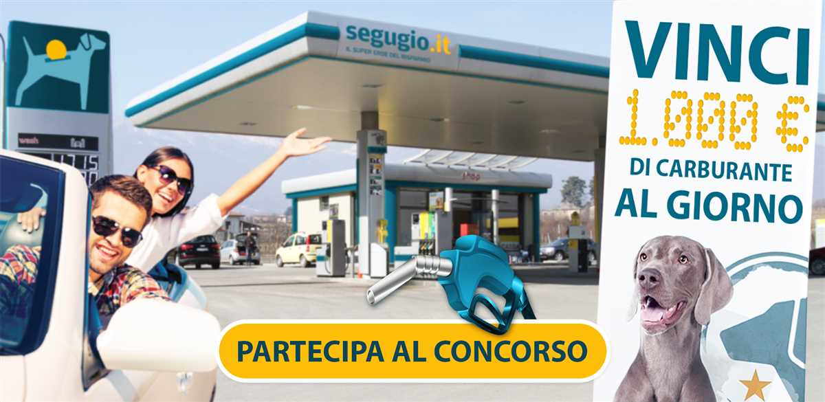 Con Segugio.it risparmi sullâ€™assicurazione e vinci 1.000 euro di carburante al giorno