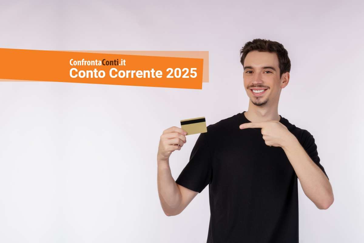 conto corrente 2025 un ragazzo mostra il proprio conto corrente