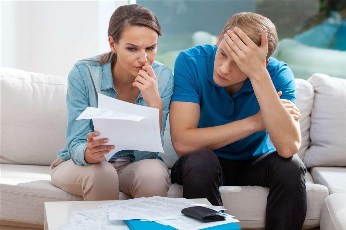 coppia stressata per i debiti