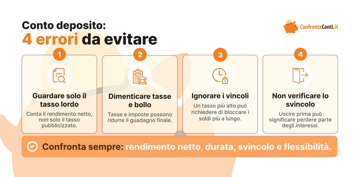 infografica errori conti deposito