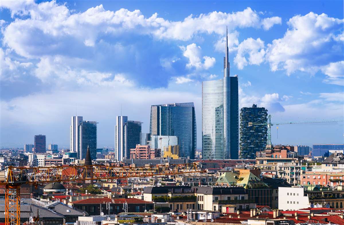 Skyline di Milano, con i nuovi palazzi
