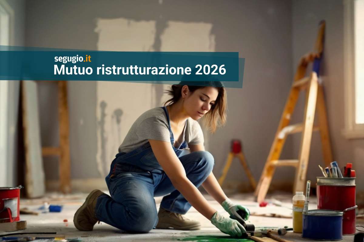 donna alle prese con la ristrutturazione della casa
