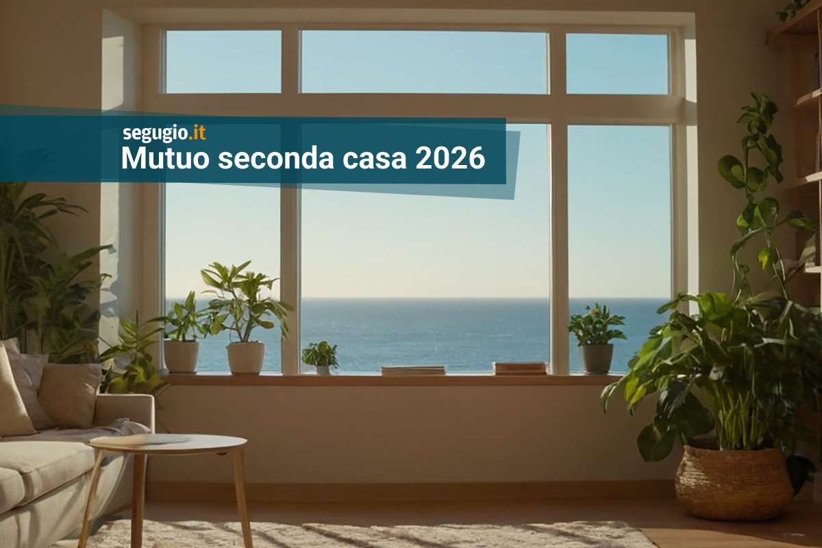 primo piano di un salotto con una finestra sul mare