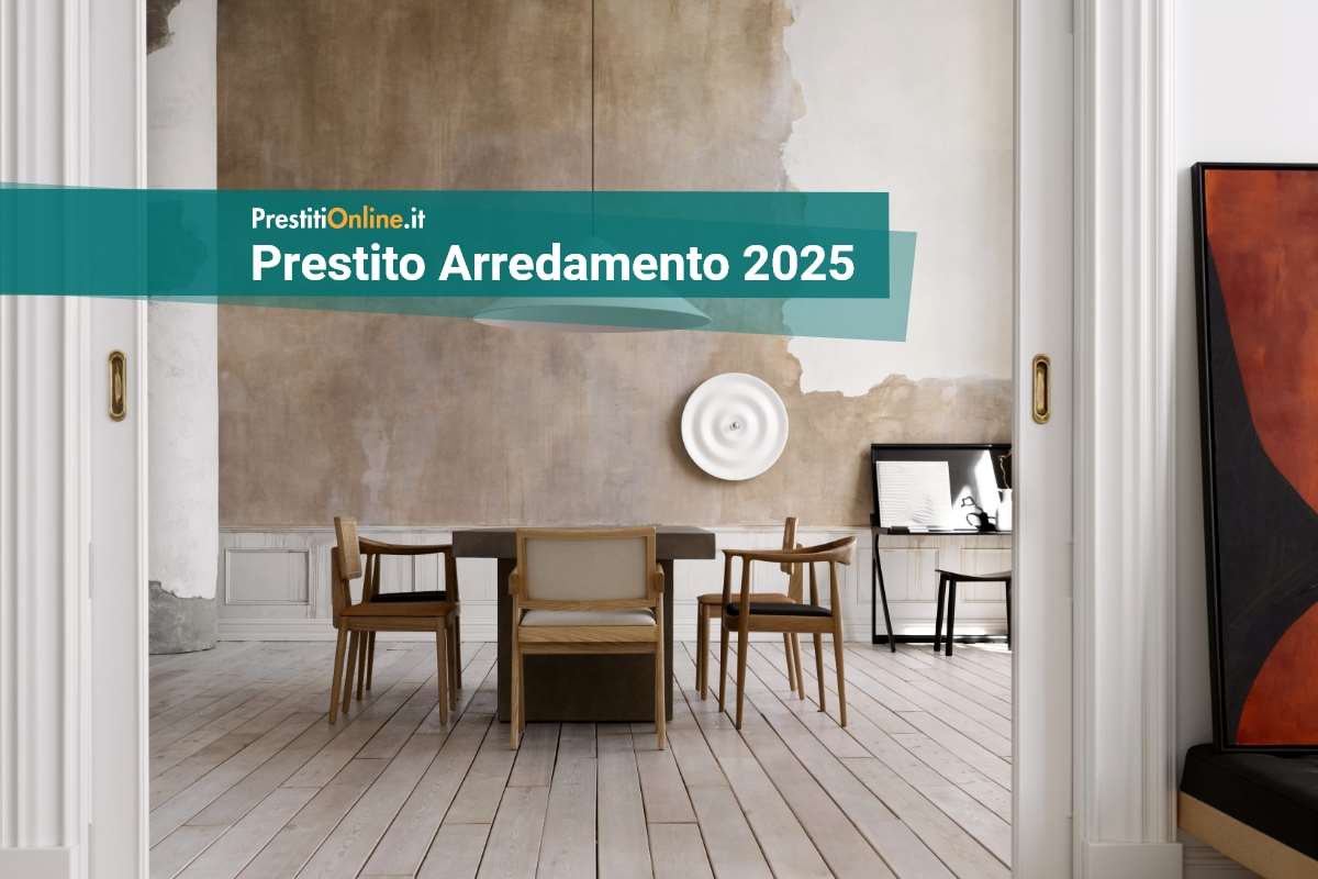 panoramica di salotto arredato