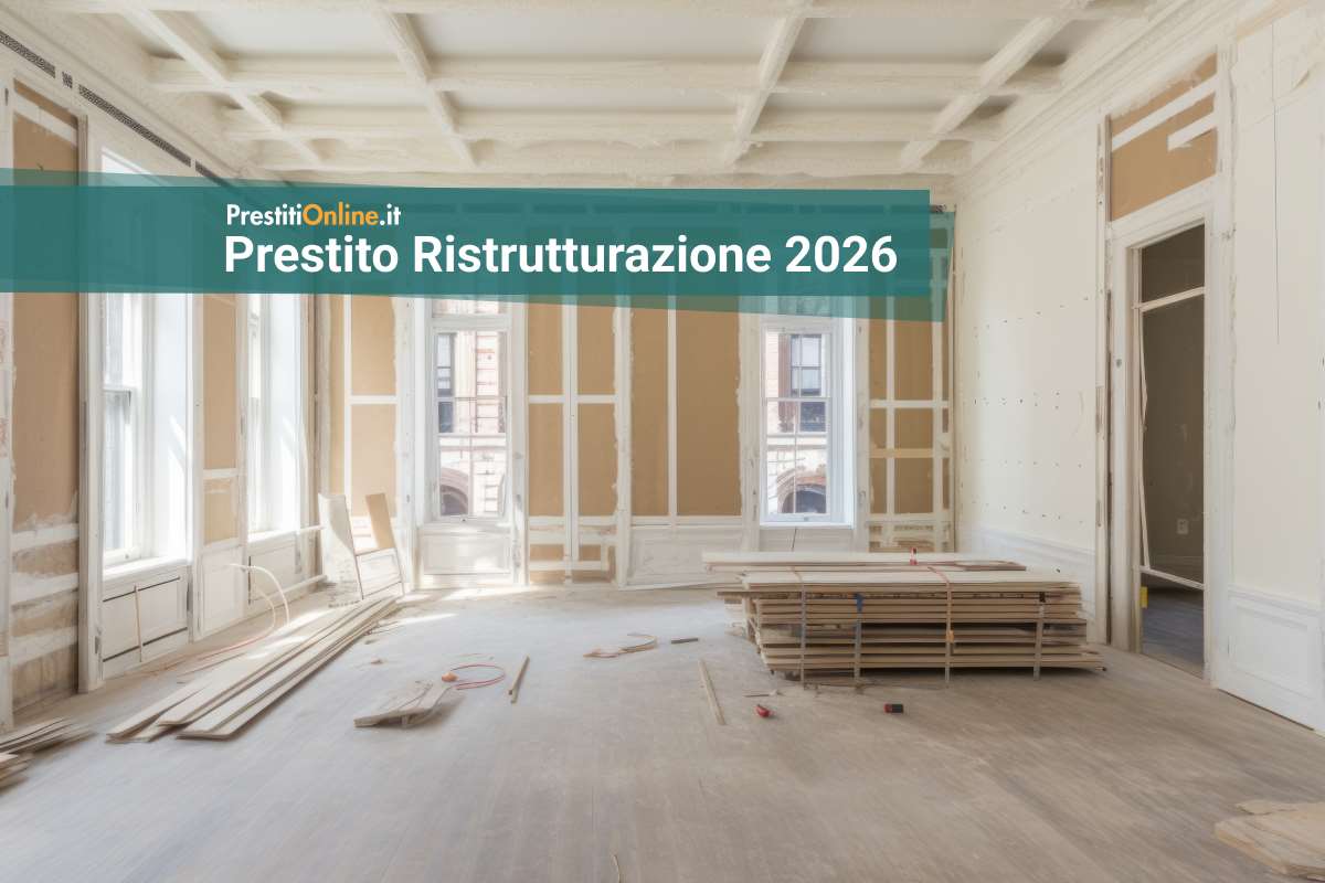 una stanza vuota e assi di parquet per ristrutturazione