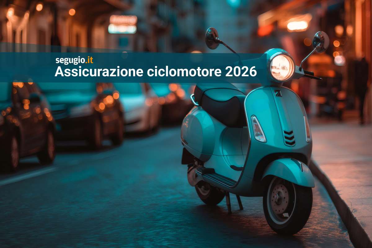 ciclomotore su strada