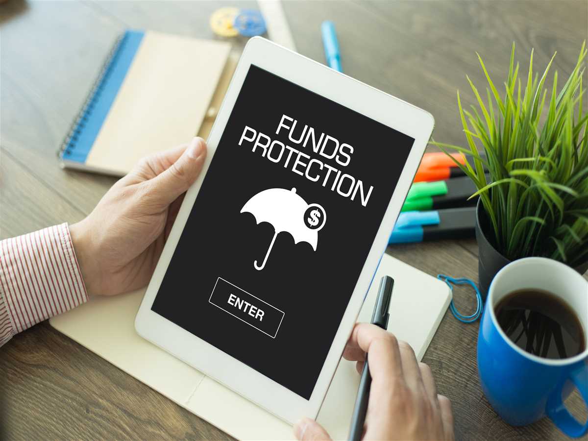 schermo con scritta funds protection
