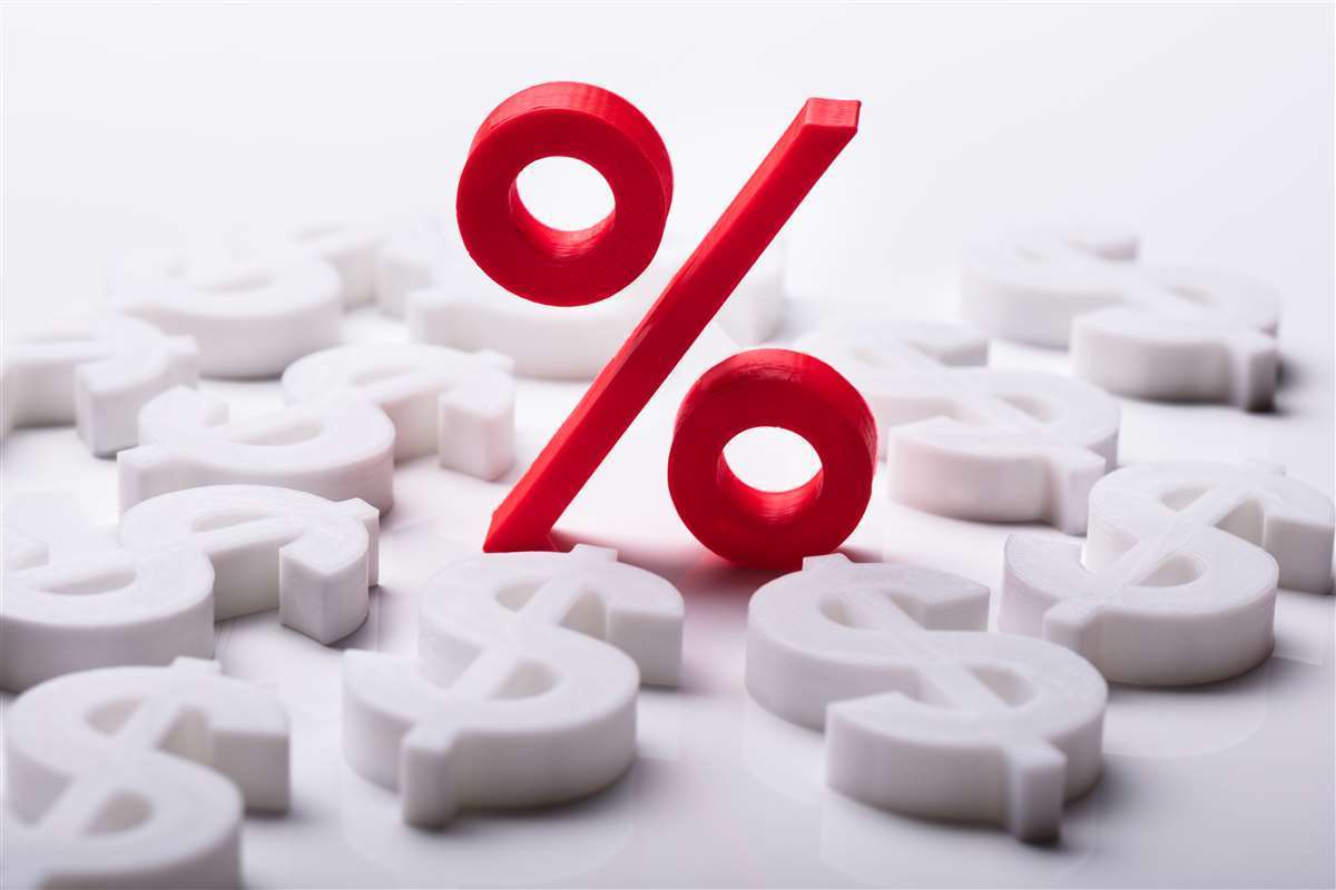 simbolo di percentuale tassi