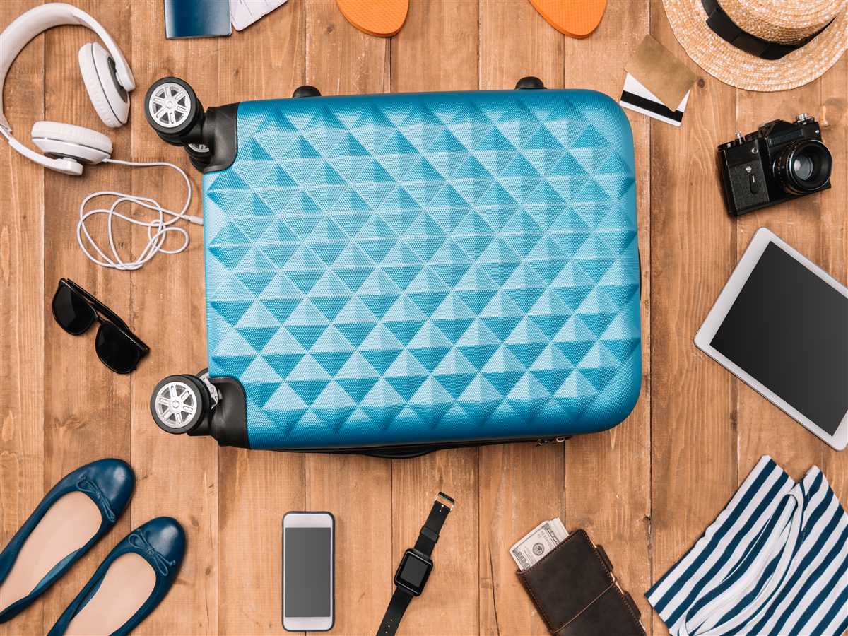 preparazione dei bagagli per andare in vacanza